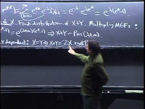Lecture 18: MGFs Continued | Statistics 110