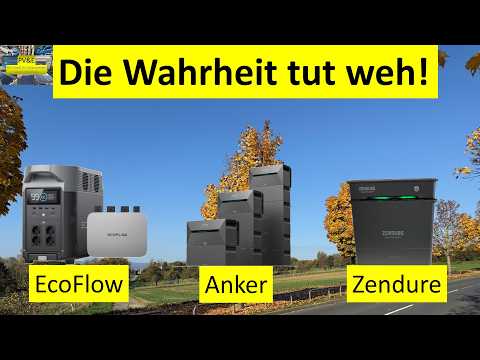 Anker Pro vs Hyper vs PowerStream in the autumn/winter test #Dunkelflaute Balcony power station w...