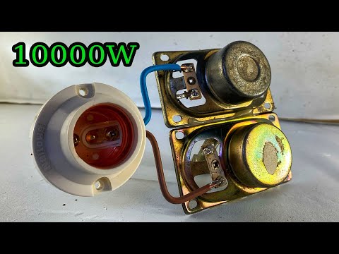 New create 10000w free electricity energy with pvc copper wire use speaker tools