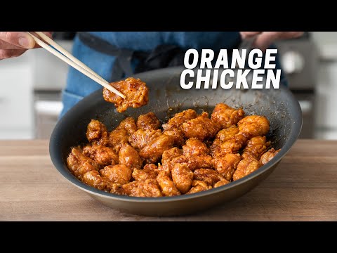 CRISPY TAKEOUT ORANGE CHICKEN (No Wok Required)