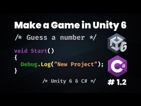 Unity C# Tutorial | Create Your First Unity Project & Setup | Console Game Development for Beginners
