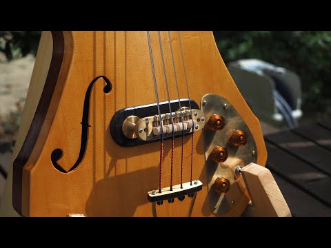 The Making Of Electric Upright double Bass Guitar For Sale!