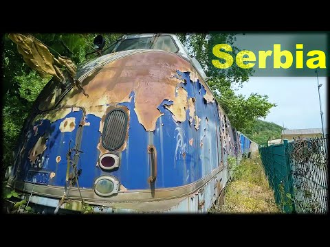 Belgrade railway station. Train journey from Serbia to Montenegro. Tito's Blue Train.