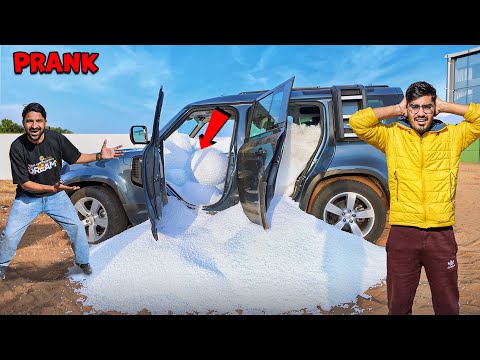 Thermocol Beans In Defender Prank On Amit | अमित को लगा झटका