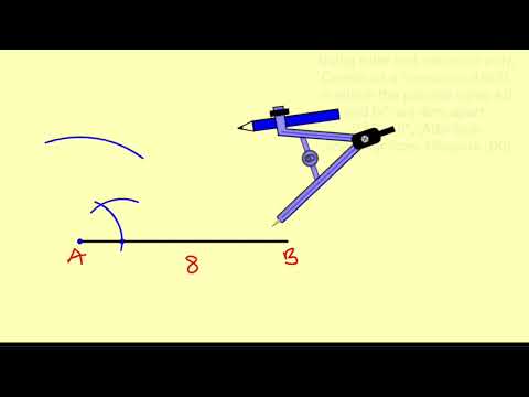 How to Construct a Trapezium | Given 1 angle, 2 sides and a vertical height