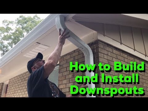 How to Build and Install Downspouts - DIY Easy Step by Step Process