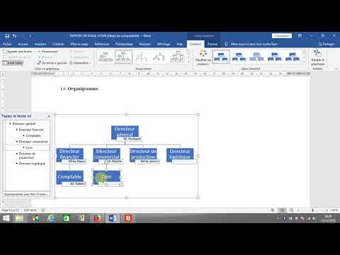 Créer un organigramme sur Word