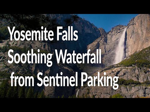 1 Hour Real-Time Yosemite Falls in 4K | Midday Waterfall Ambience with Natural Sounds (No Loops)
