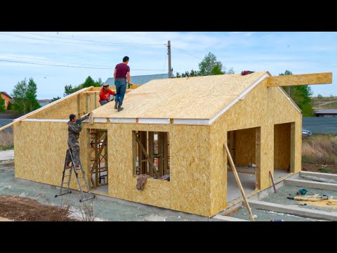 Canadian House in 5 Days. Full Construction Process