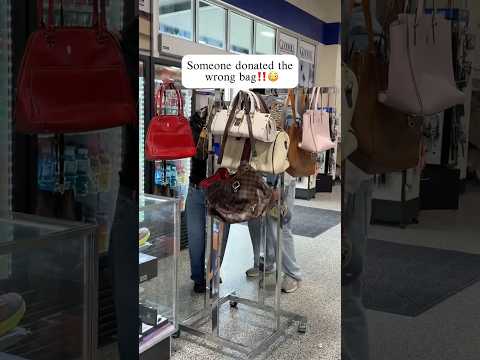 someone donated the wrong bag 😅… #thrifting #thriftshopping #thriftstorefinds