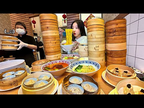 딤섬판 다 떨어져서 사장님 퇴근하신대요😂 전북 익산에서 유일한 딤섬집⁉️ 우육면 만두 먹방