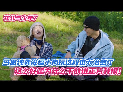 马思纯龚俊逗小狗玩这段也太治愈了，这么好嗑为什么不放进正片我恨！