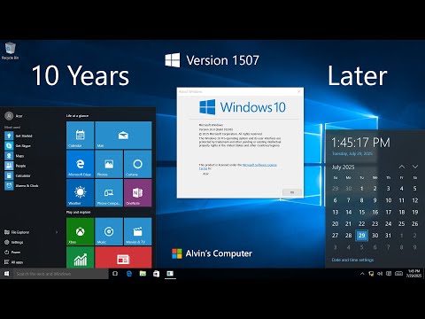 Windows 10 Initial Release. (10 Years Later)