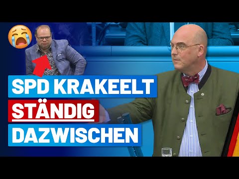 SPDler eskaliert bei Rede von Dr. Christoph Birghan wie im Kindergarten! - AfD Fraktion im Bundestag