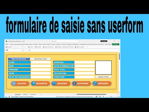 create a data entry form with photo on excel | input form without userform