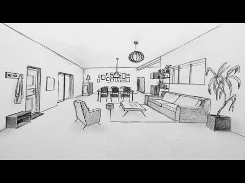 How to draw a perspective view from the inside