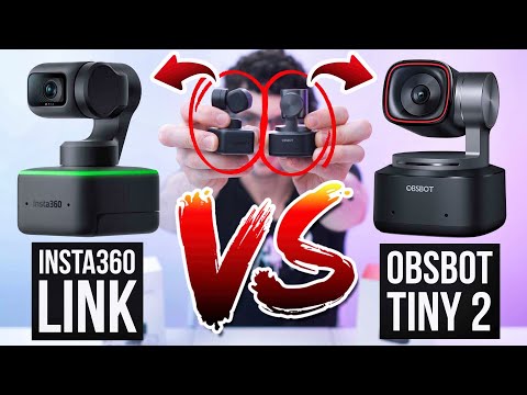 Insta360 Link VS OBSBOT Tiny 2 - Definitive Comparison & Ultimate Gimbal Webcam Showdown!