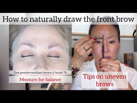 How to naturally draw the front brow