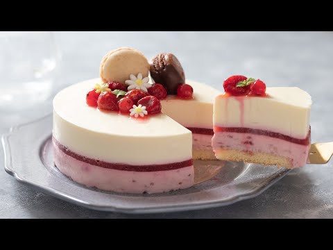 ラズベリー・レアチーズケーキの作り方 No-Bake Raspberry Cheesecake＊Eggless Recipe｜HidaMari Cooking
