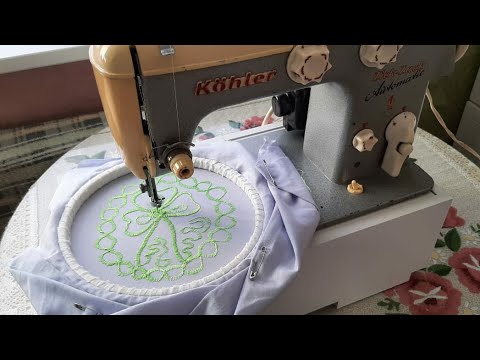 Машинная вышивка для начинающих. Machine embroidery for beginners.