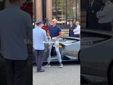 Muscular Billions Boss with 2 Watchs in Mônaco 💪💰👊 #monaco