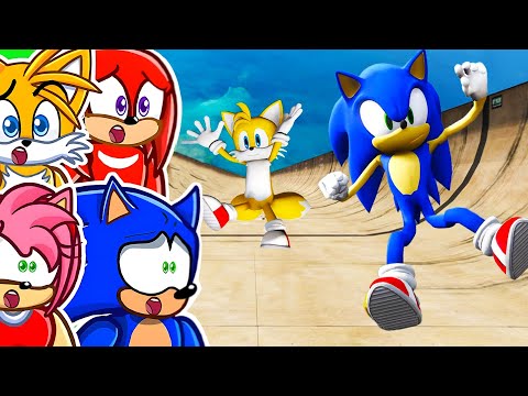 SONIC and TAILS vs 1,000,000 FEET FALL!