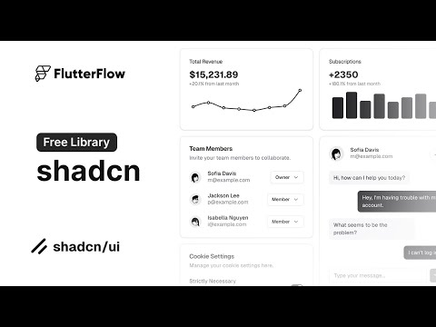 Shadcn in FlutterFlow | Free Library