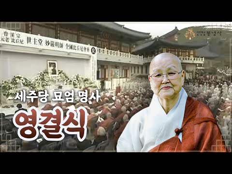 최초의 비구니 강사 묘엄스님, 열반에 들다🌼 | 세주당 묘엄명사 영결식