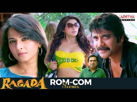 Nagarjuna South Movie Scenes | Anushka, Brahmanandam | Ragada Hindi Dubbed Movie | Aditya Movies