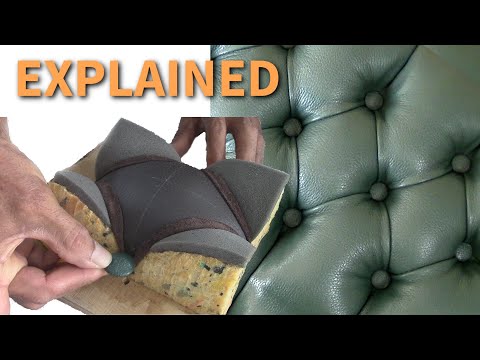 How to diamond button tufting is shaped EXPLAINED (part 1)-- Capitoné in leather for beginners