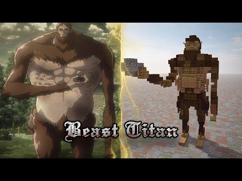 How to Build The Beast Titan 1:1 Scale in Minecraft (Attack on Titan)