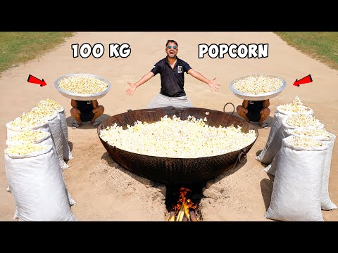 100 Kg Corn = How Much Popcorn ?  पूरा घर भर गया Popcorn से 🤣