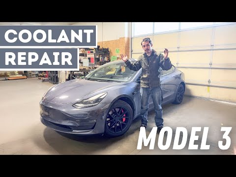 Coolant Leak! Tesla Model 3 Coolant Pumps And Damaged Hose Replacement
