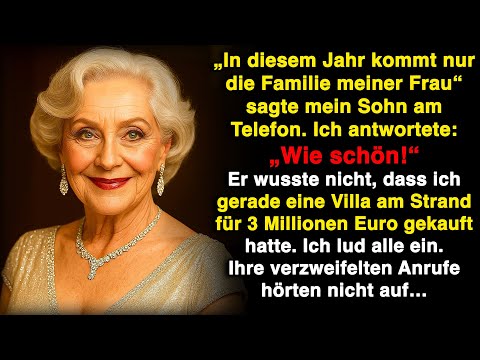 Mein Sohn schloss mich von Weihnachten aus, also lud ich alle in meine 3-Mio-Euro-Villa ein!