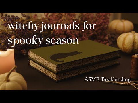 Nighttime bookbinding for restful sleep, a Halloween special ✦ ASMR