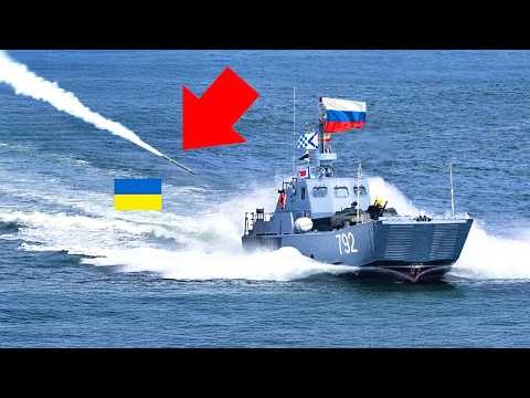 Watch Ukrainian Drones OBLITERATE a Russian Boat