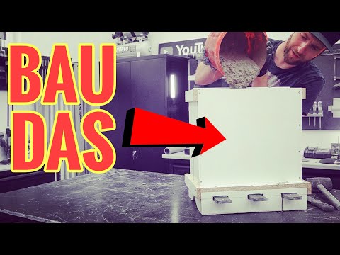 How to build a bench from concrete and wood / DIY concrete bench