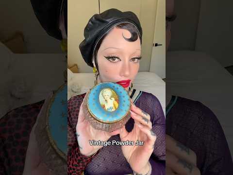 Let’s fill this vintage powder jar with an 1800’s Victorian Era Dry Rouge #vintagemakeup ge