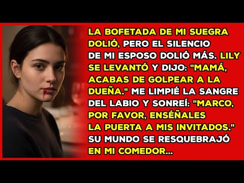 Mi esposo millonario dejó que su madre me abofeteara en la cena, pero su hermana menor se levantó y…