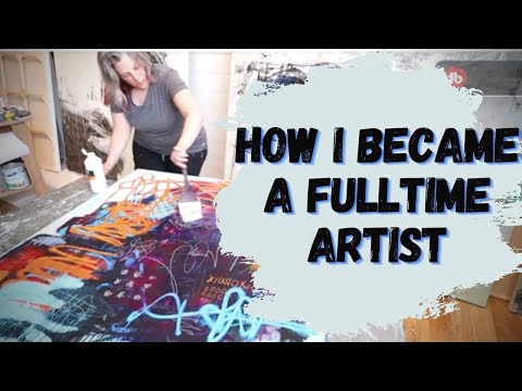 I BECAME A FULL TIME ABSTRACT ARTIST AFTER I QUIT MY JOB - Lori Mirabelli