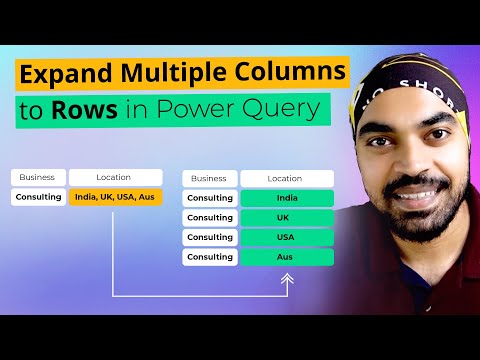 Expand Multiple Columns to Rows in Power Query - Solution