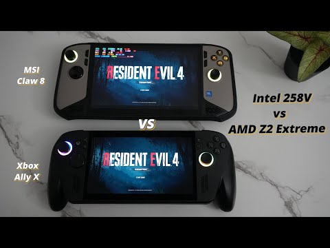 MSI Claw 8 AI vs Xbox ROG Ally X - Resident Evil 4 - Full Performance Test!