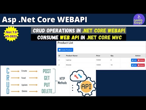 ASP.NET Core MVC CRUD Operations using .NET 7 and Entity Framework Core - MVC with WEBAPI
