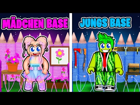 MÄDCHEN BASE vs. JUNGS BASE in 99 Nächte im Wald! 🌸 Roblox