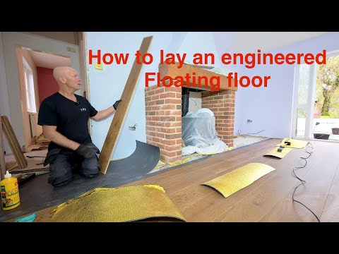 How to lay floating engineered floor