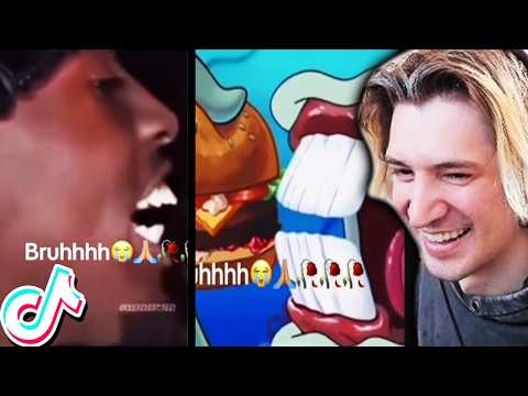 xQc CAN'T STOP LAUGHING at TIK TOKS