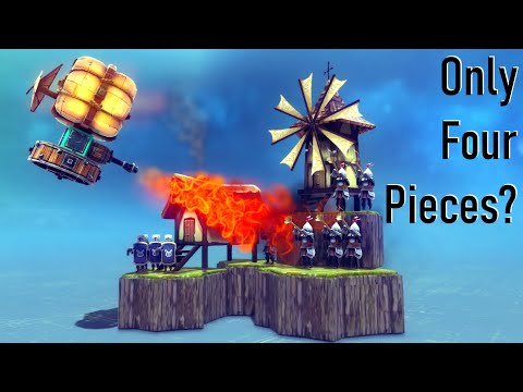 Can You Use Only 4 Blocks to Beat Besiege?