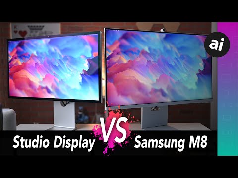 Apple Studio Display VS Samsung M8 Smart Monitor! Is Bigger Better?