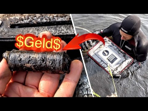 MONEY found in LOCKED SAFE!!! - Valuable Finds Treasure Hunting Underwater (Scuba Diving)