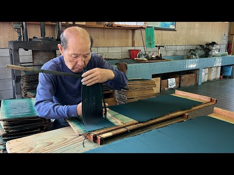 The process of making incense sticks. Traditional Japanese craftsmanship since 1850